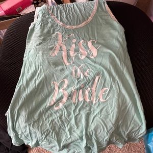 Kiss the bride pajamas